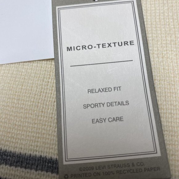 Dockers Sweater Men's XL Beige Knit 100% Cotton Crew Neck Long Sleeve Pullover - Picture 7 of 12